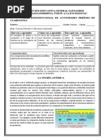 Biología Grado Séptimo Guía Numero Uno La Teoría Atómica 1