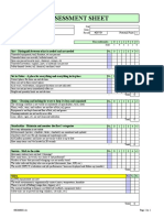 6S Assessment Sheet: Necessary Information Is Not Visible