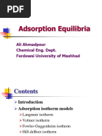 3-Adsorption Equilibria