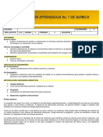 Guía de Aprendizaje No. 7 de Química: Semana de Aplicación: Colegio Calendario Año Lectivo Grado Periodo Docente