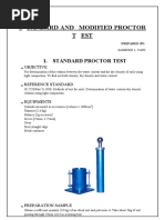 Standard and Modified Proctor Test