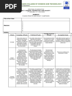 Rubrics For Human Advocacy Campaign