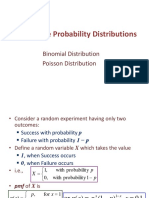 Discrete Probability Distributions: Binomial Distribution Poisson Distribution