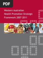 WA Health Promotion Strategic Framework 2007 2011