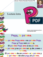 Lectura Letra P