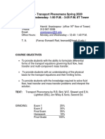 Course Policy Che 406 S2020