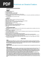 Wall Wash Test Procedures On Chemical Tankers