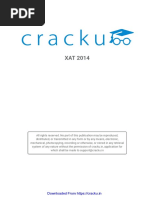 Cracku Solved XAT 2014 Paper With Solutions PDF