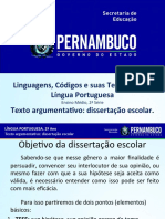 Texto Argumentativo Dissertação Escolar