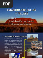 Calcinacion - Estabilidad de Taludes