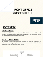 Front Office Procedure Ii