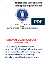 Presentation ME Career Progression by Jerico T. Borja