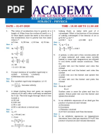 Kcet-2020 Physics PDF