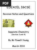 IGCSE Chemistry Section 3 and 4