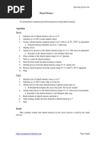 Exp# 5d Shared Memory Aim: CS2257 Operating System Lab