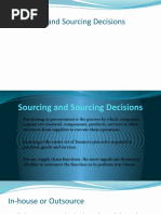 SCM Sourcing Decisions