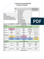 4a Online Timetable