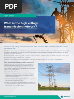 High Voltage Transmission Line Fact Sheet