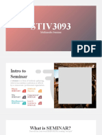 STIV3093: Multimedia Seminar