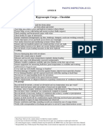 Hygroscopic Cargo - Checklist: Annex Ii