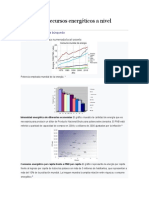 Consumo y Recursos Energéticos A Nivel Mundial