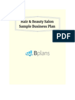 Hair and Beauty Salon Business Plan2019