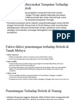 Penentangan Masyarakat Tempatan Terhadap Penjajahan British