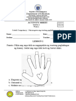 Activity Sheet Health Q2 M2