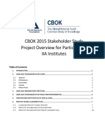 CBOK 2015 Stakeholder Overview For Institutes - June 2014