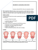 Lower Section Caeserian Section