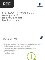 Ltelowthroughput Analysis & Improvement Techniques