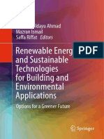 Renewable Energy and Sustainable Technologies For Building and Environmental Applications - Options For A Greener Future