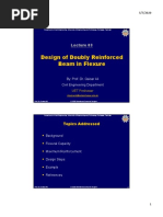 Lecture 03-Design of Doubly Reinforced Beam in Flexure