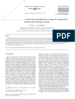 A Simplified Physical Model For Estimating The Average Air Temperature in Multi-Zone Heating Systems