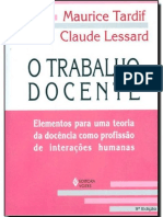 Capítulo 4. Livro O Trabalho Docente - TARDIF e LESSARD