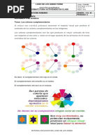 ACTIVIDAD #3 Artística 4°, Colores Complementarios