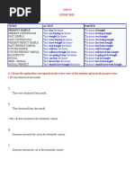 Tense Active Passive Present Simple Is Bought: Unit 9 Exercises