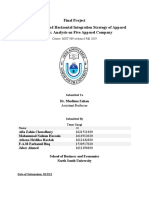 Vertical and Horizontal Integration Strategy of Apparel Industry Analysis On Five Apparel Company