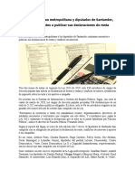 Concejales Del Área Metropolitana y Diputados de Santander