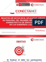 Registro de Datos en El Aplicativo AIRHSP Del Personal Del Regimen 1057 Contrato Administrativo de Servicios - CAS