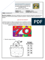 Los Numeros Del 70, 3 Periodo Transicion 2020