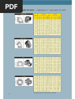 Tabla de Codos Roscados STD