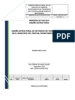 Memoria Calculo Puente en Tubería