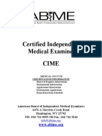 Certified Independent Medical Examiner Cime