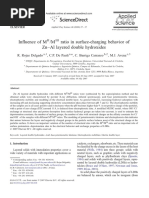 Influence of M /M Ratio in Surface-Charging Behavior of ZN - Al Layered Double Hydroxides