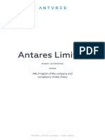 Antares Limited: AML Program of The Company and Compliance of AML Policy