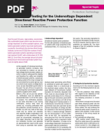 Automatic Testing For The Undervoltage Dependent Directional Reactive Power Protection Function