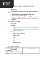 DETAILED LESSON PLAN GRADE 6 BIOLOGY Expirement