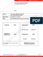 Product Specification: Customer Date Approved by Date