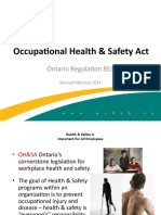 Occupational Health & Safety Act: Ontario Regulation 851